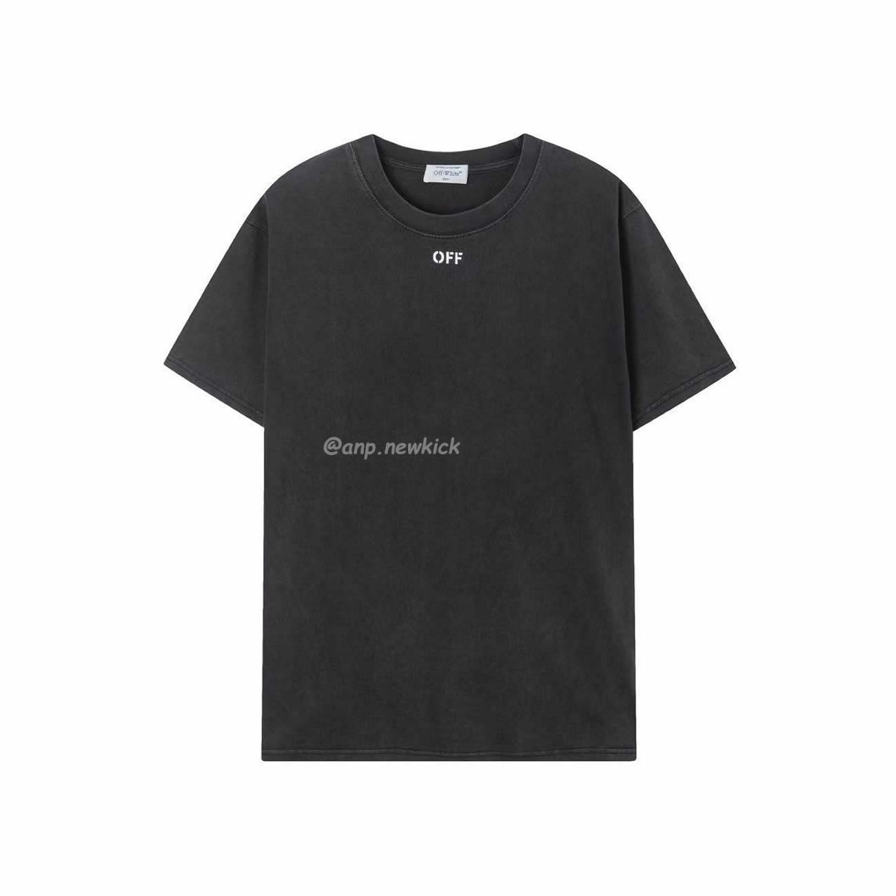 Off White Script Arrow Embroidered Black T Shirt (1) - www.newkick.org